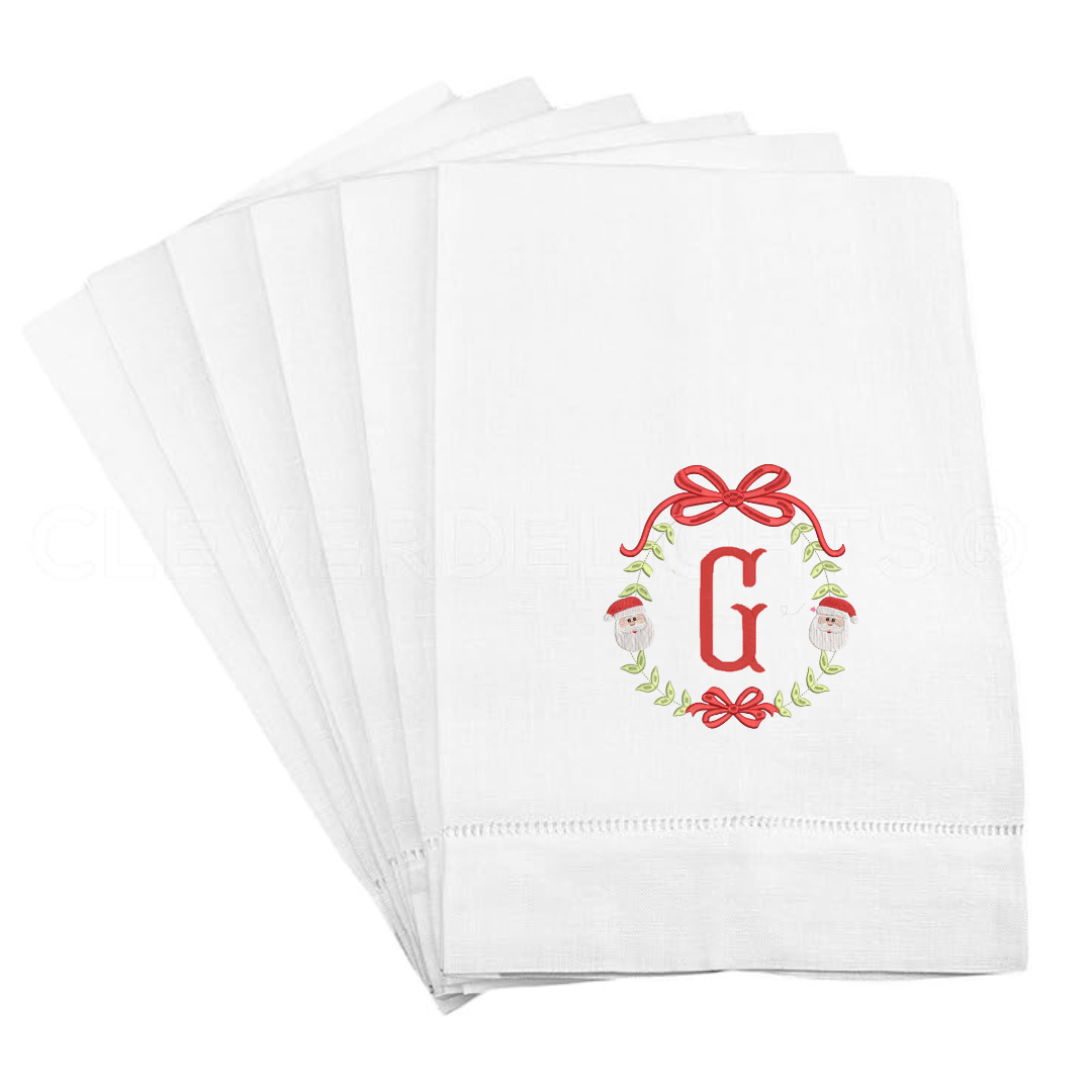 Santa Frame Tea Towel