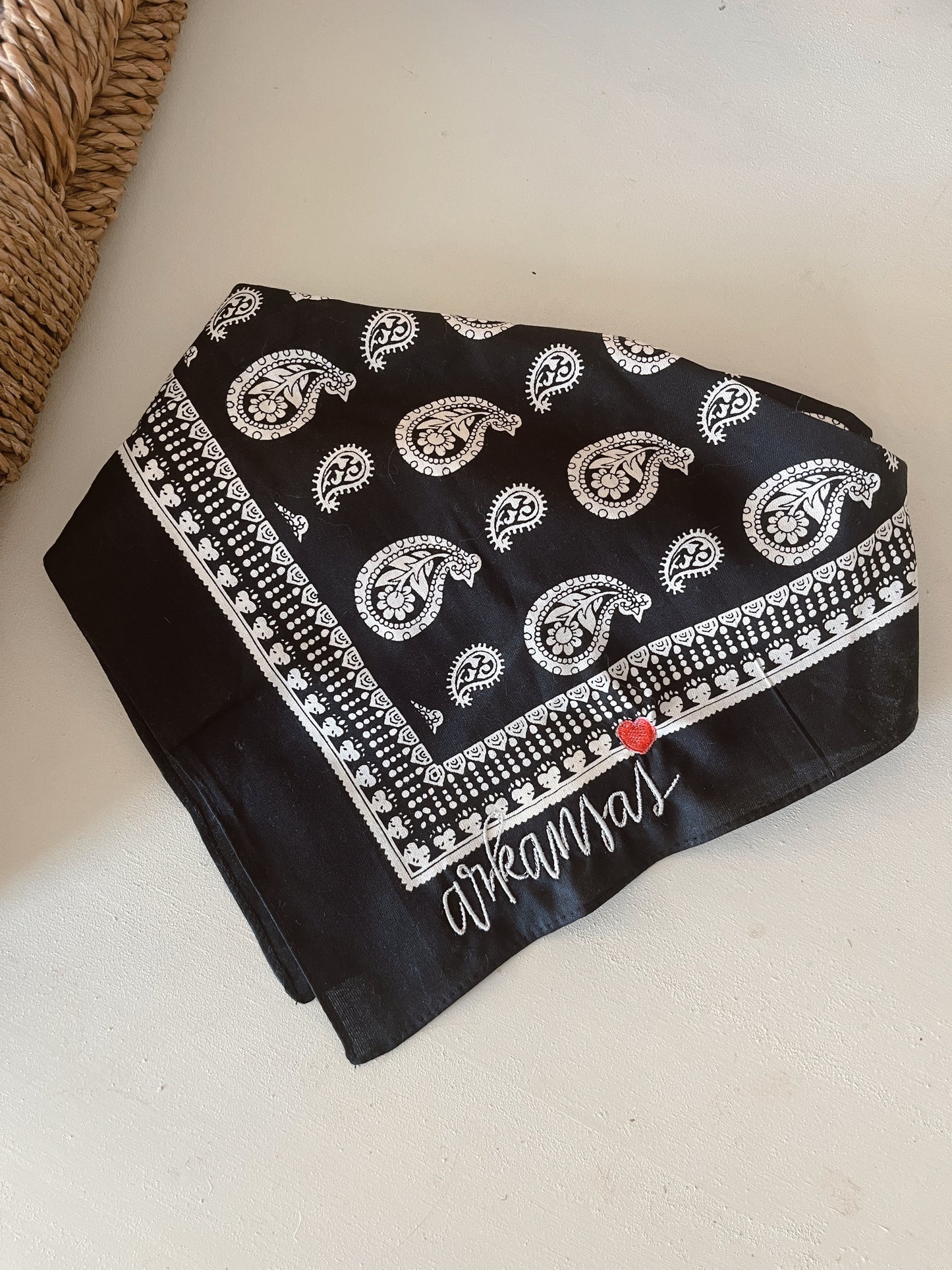 Arkansas Bandana - Black