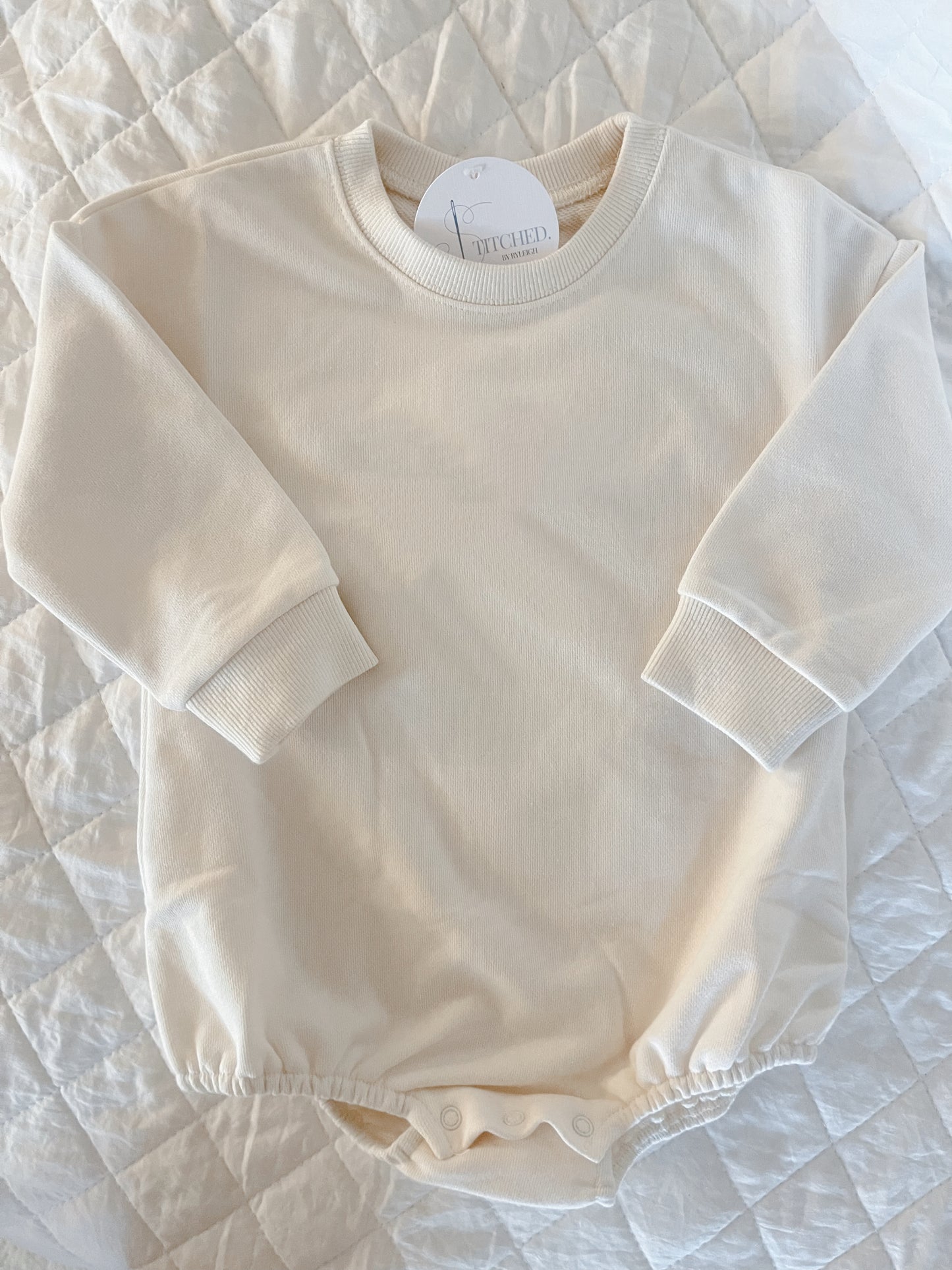 CUSTOM DESIGN - Sweatshirt Bubble Romper