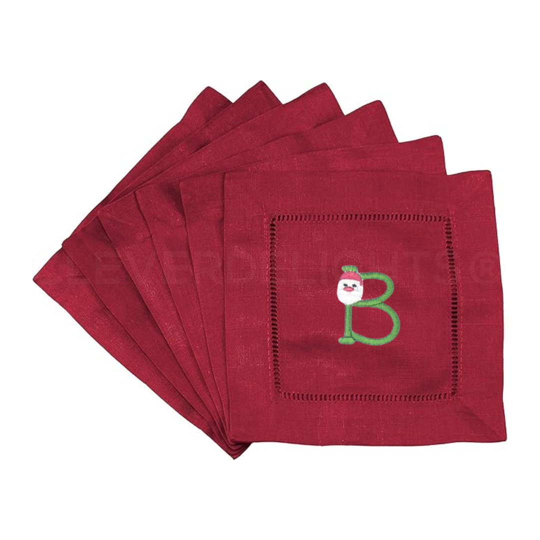 Santa Font Cocktail Napkins