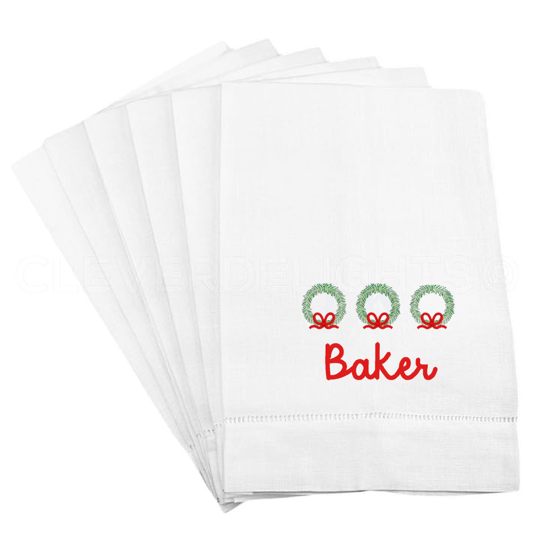 Wreath Tea Towel