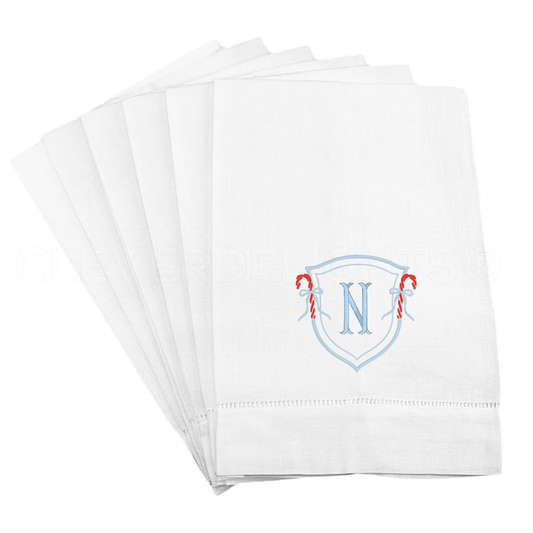 Candy Cane Frame Tea Towel