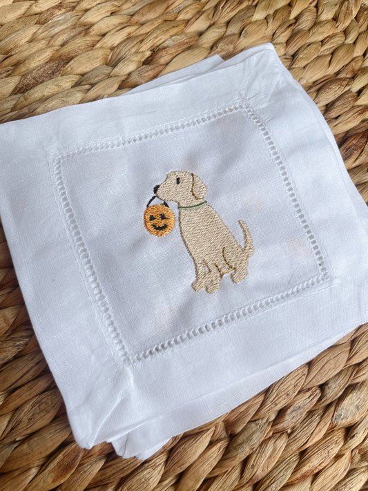 Trick-or-Treat Dog Cocktail Napkin
