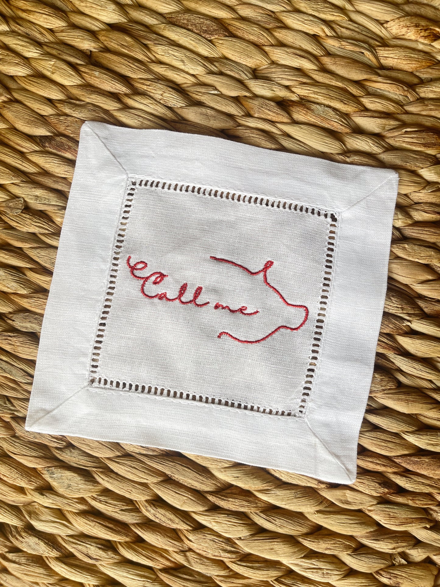 "Call Me" Cocktail Napkin