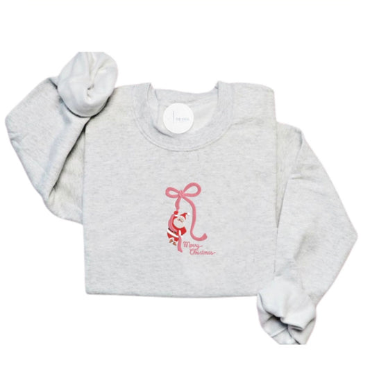 Santa Bow Crewneck