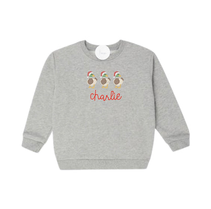 Mallard Ducks Santa Hats Unisex Sweatshirt