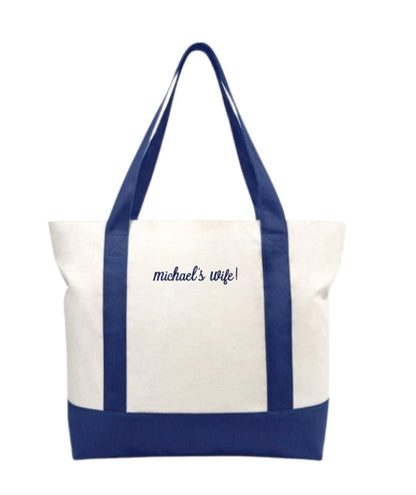Custom Phrase Tote Bag