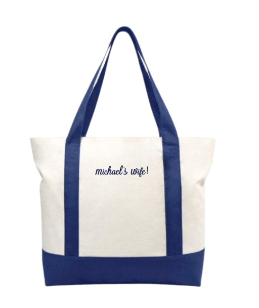 Custom Phrase Tote Bag
