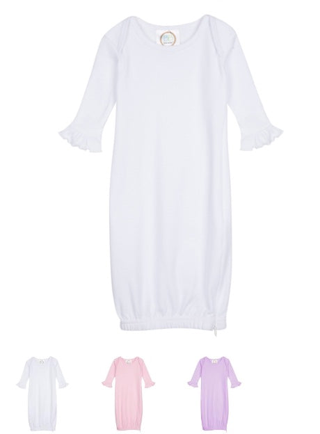 Long Sleeve Ruffle Infant Gown