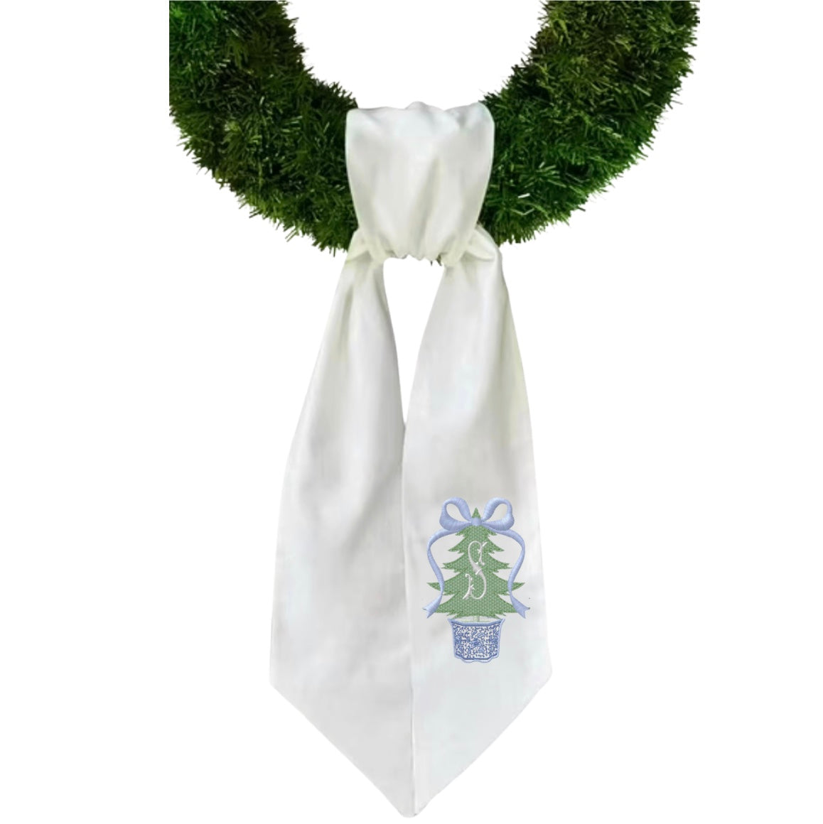 Solid Color Wreath Sash