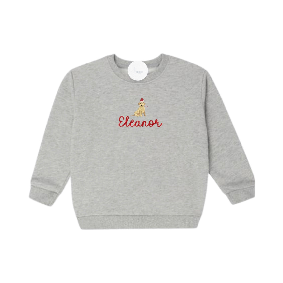 Candy Cane Dog Unisex Sweatshirt