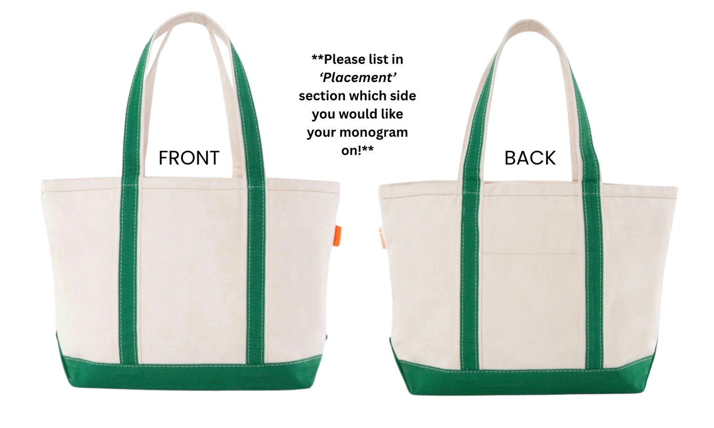 Classic Block Print Tote Bag