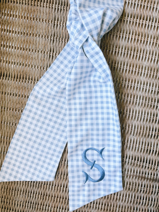 Gingham Wreath Sash