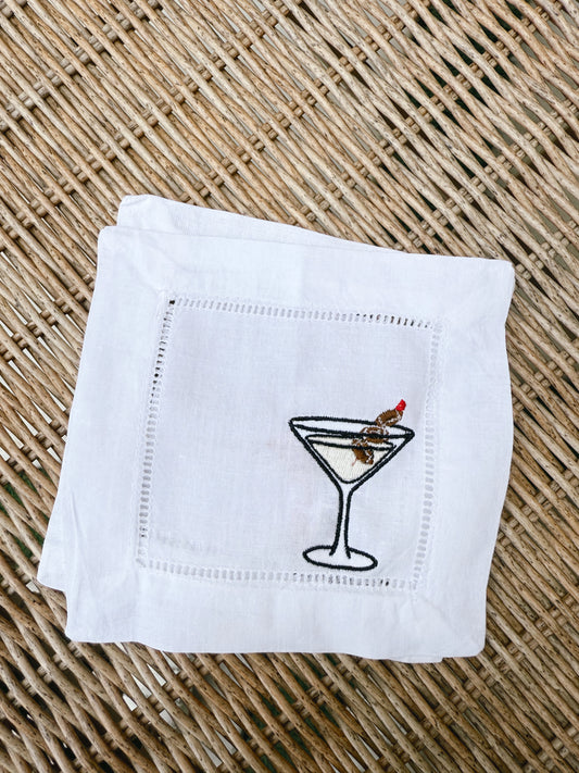 Football Martini Cocktail Napkins