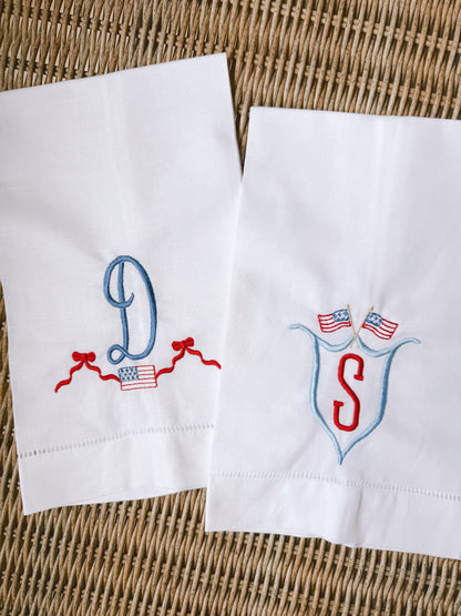 Personalized Patriotic Tea Towel