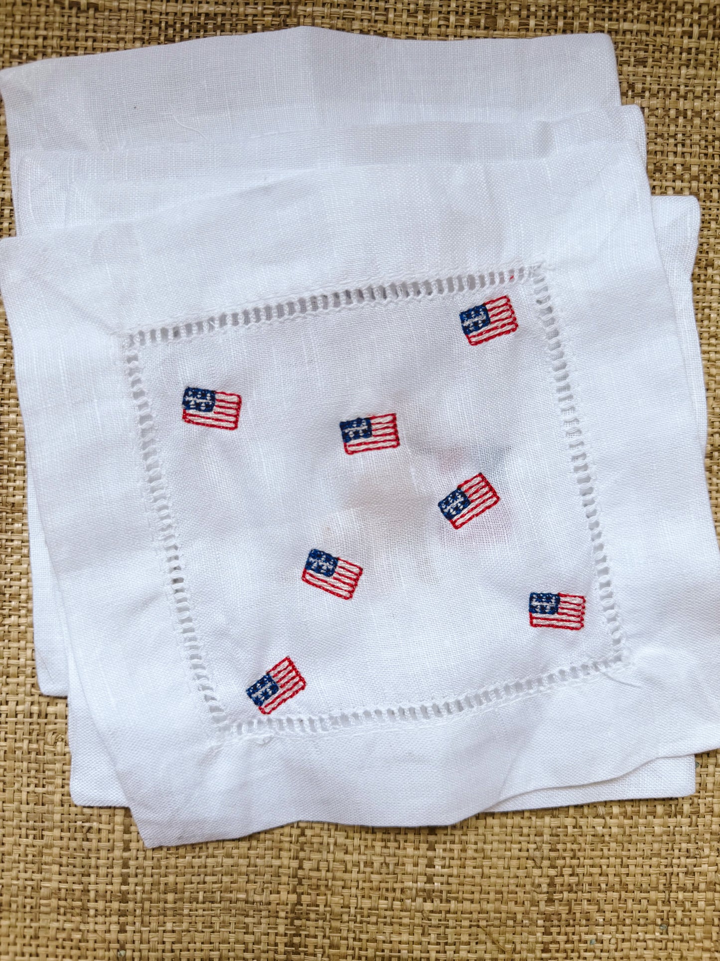 American Flag Cocktail Napkin