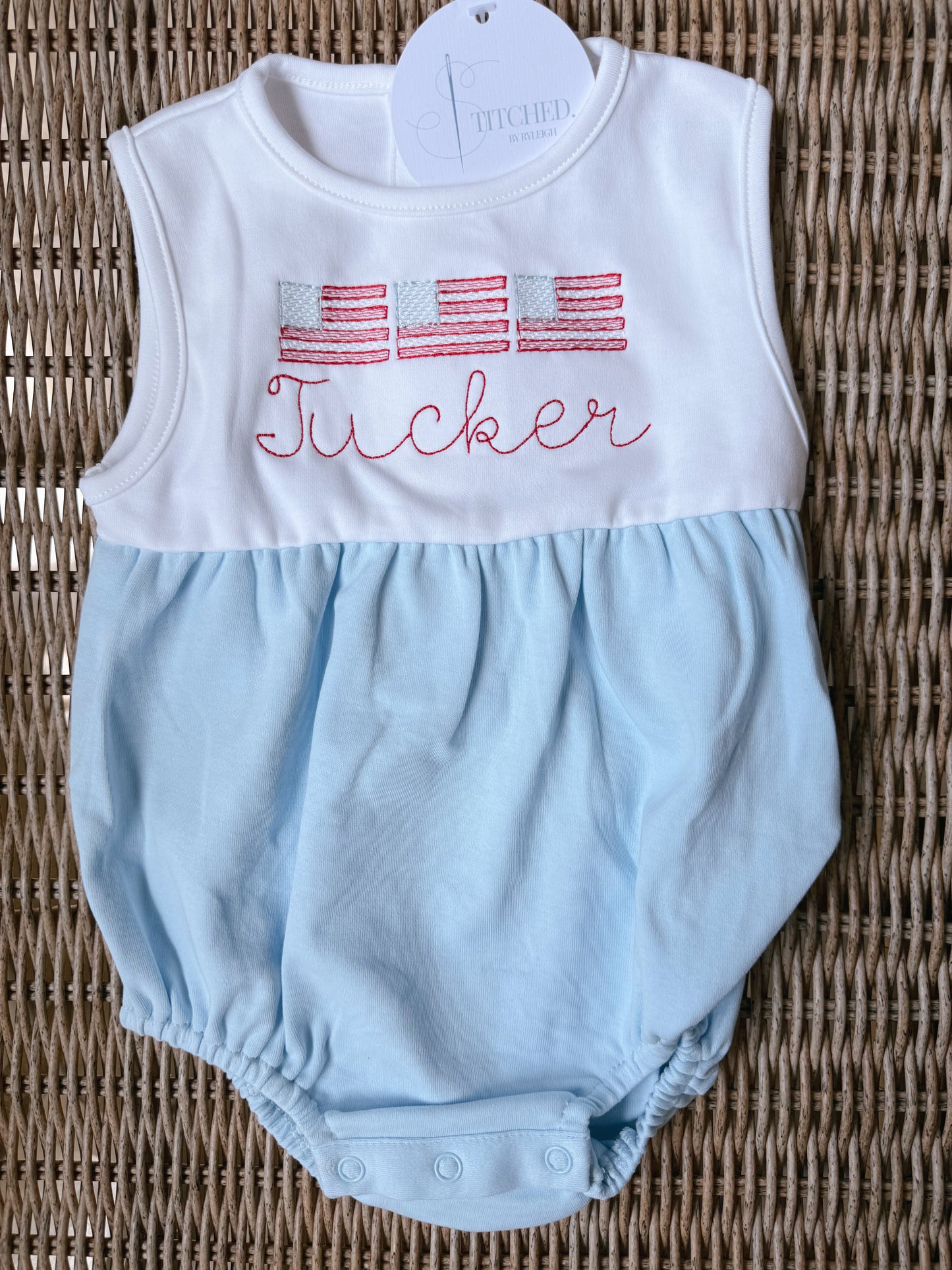 Blue and White Unisex Bubble