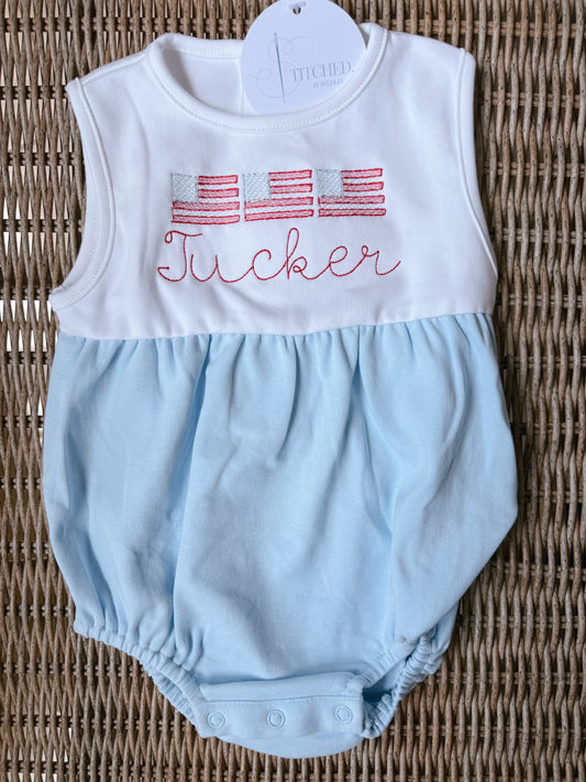 Blue and White Unisex Bubble