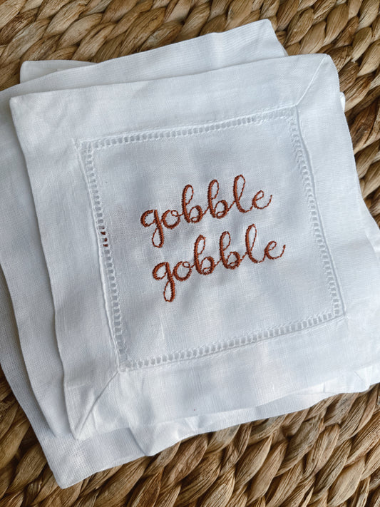 "Gobble Gobble" Cocktail Napkin
