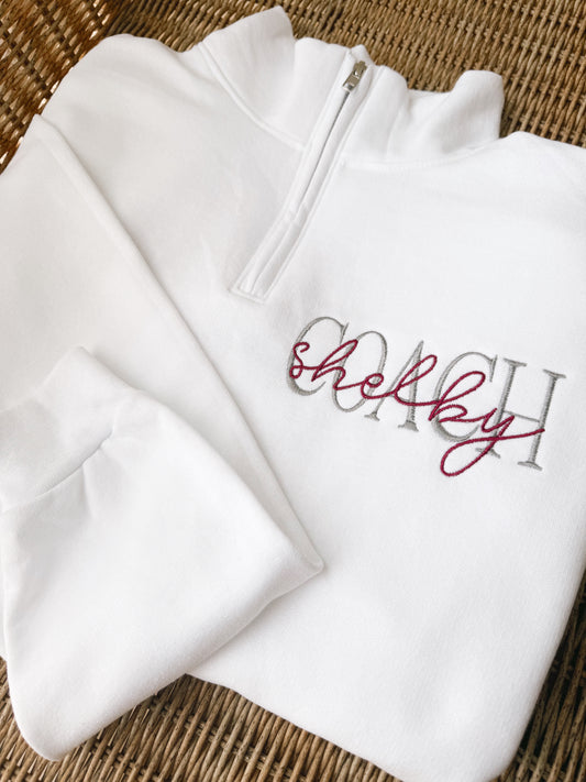 Signature Overlay Quarter-Zip