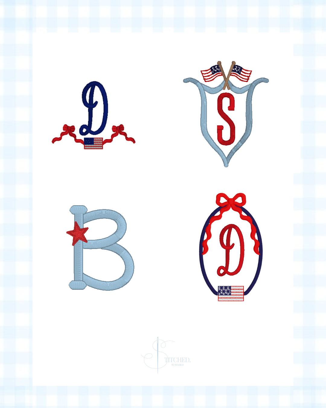 Personalized Patriotic Tea Towel